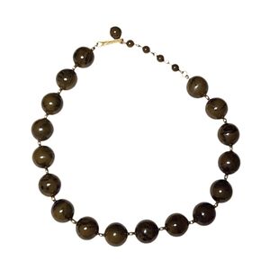 Vintage Green Beaded Choker